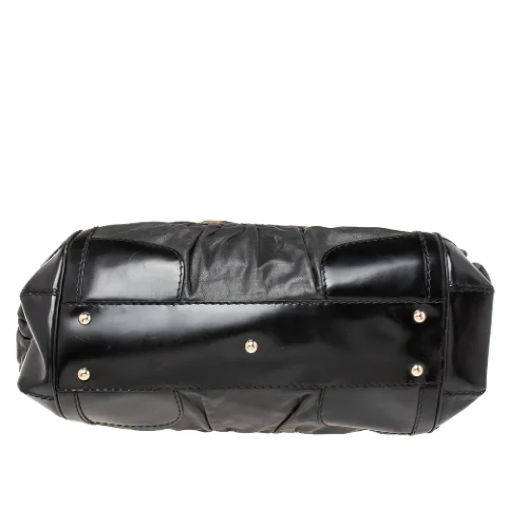 Gucci Vintage Pre-owned Leather totes Black Dames