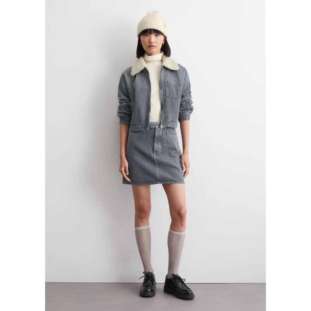 Marc O'Polo Gewone denim minirok Gray Dames