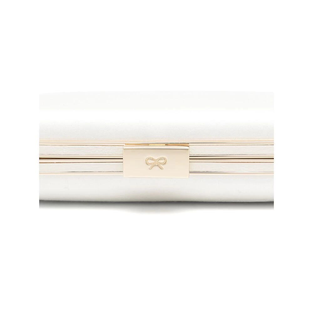 Anya Hindmarch Stijlvolle Witte Geborduurde Slogan Tas White Dames