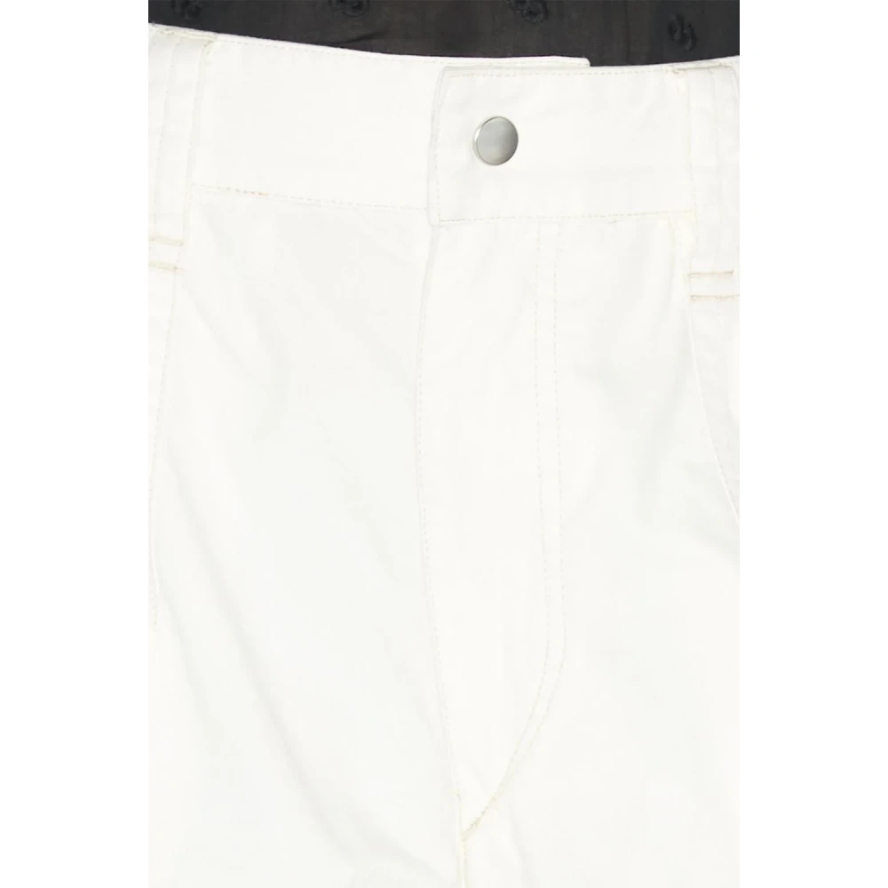 Isabel marant Katoenen Ritszak Broek White Dames