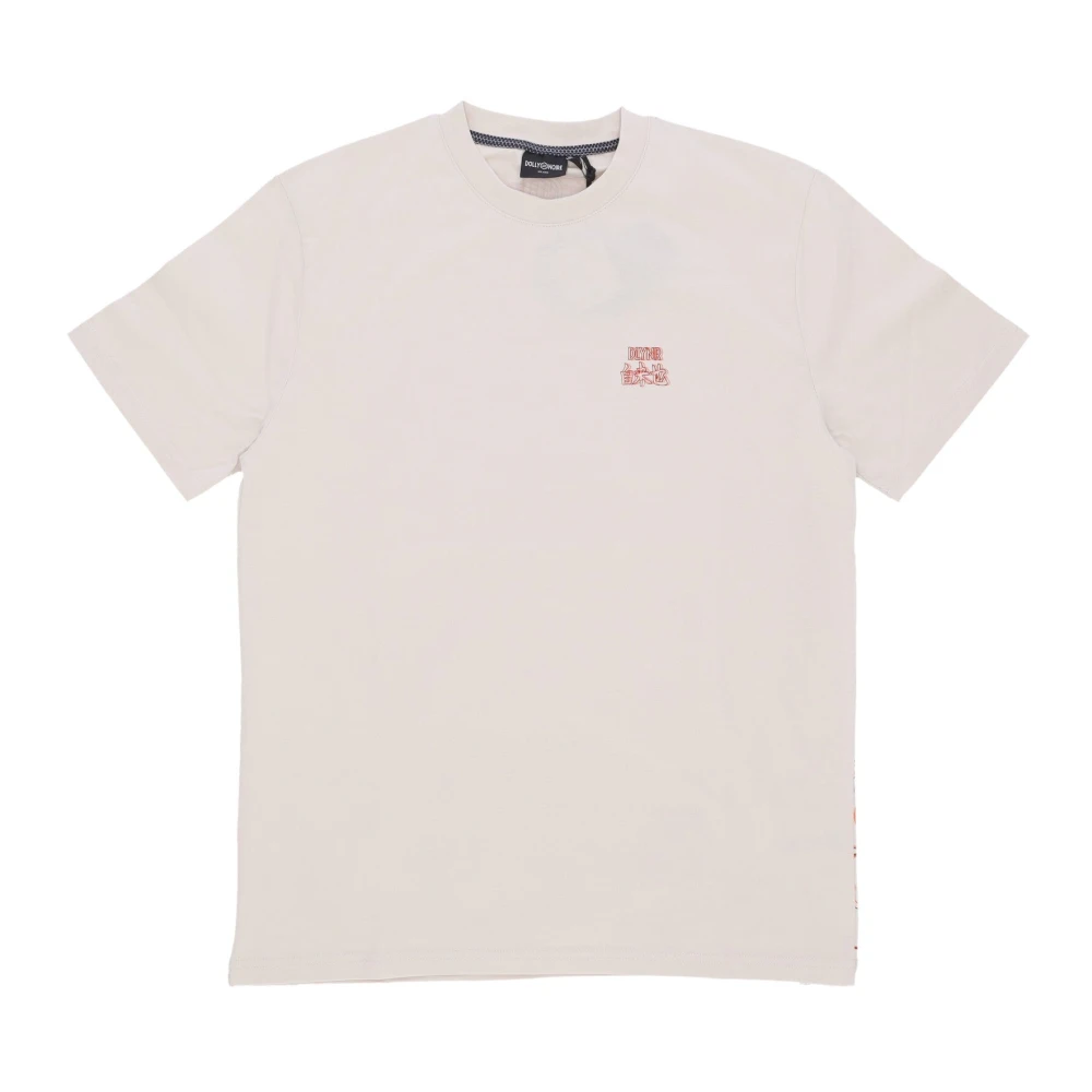 Dolly Noire Naruto Moonbeam Tee Korte Mouw Beige Heren