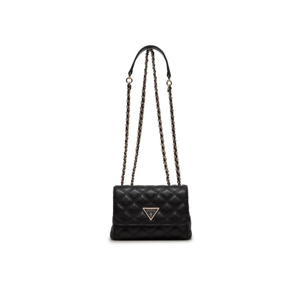 Guess Zwarte Spark Micro Mini Schoudertas Black Dames