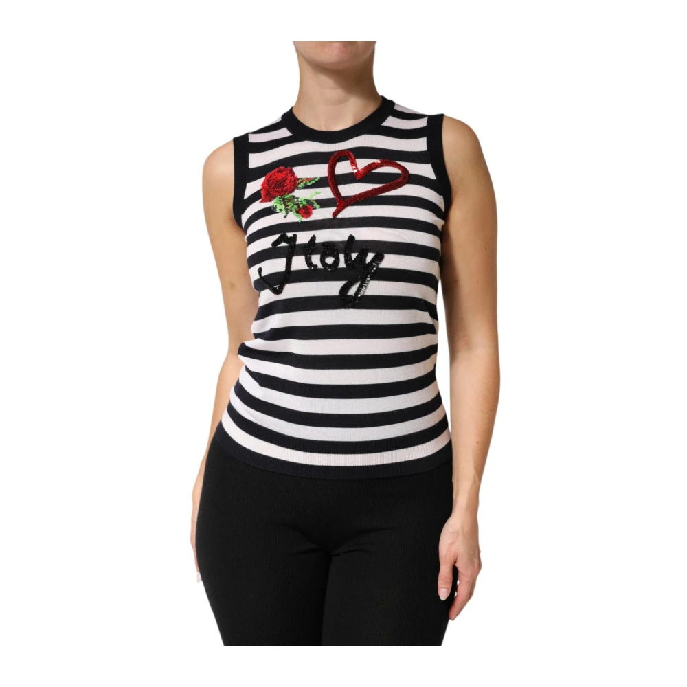 Dolce & Gabbana Women's Cashmere Silk Sleeveless Top