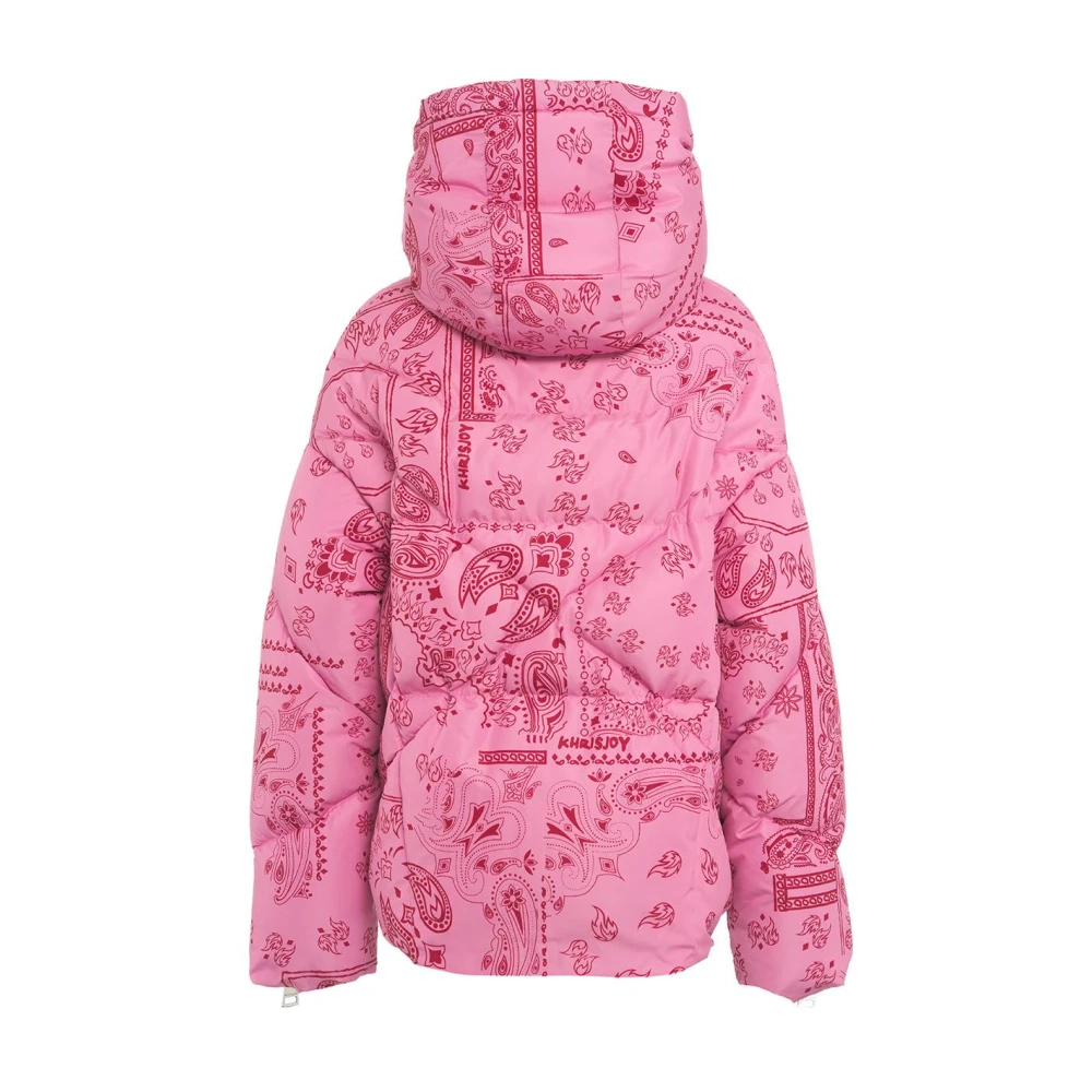 Khrisjoy Roze Gewatteerde Donsjas Aw24 Pink Dames