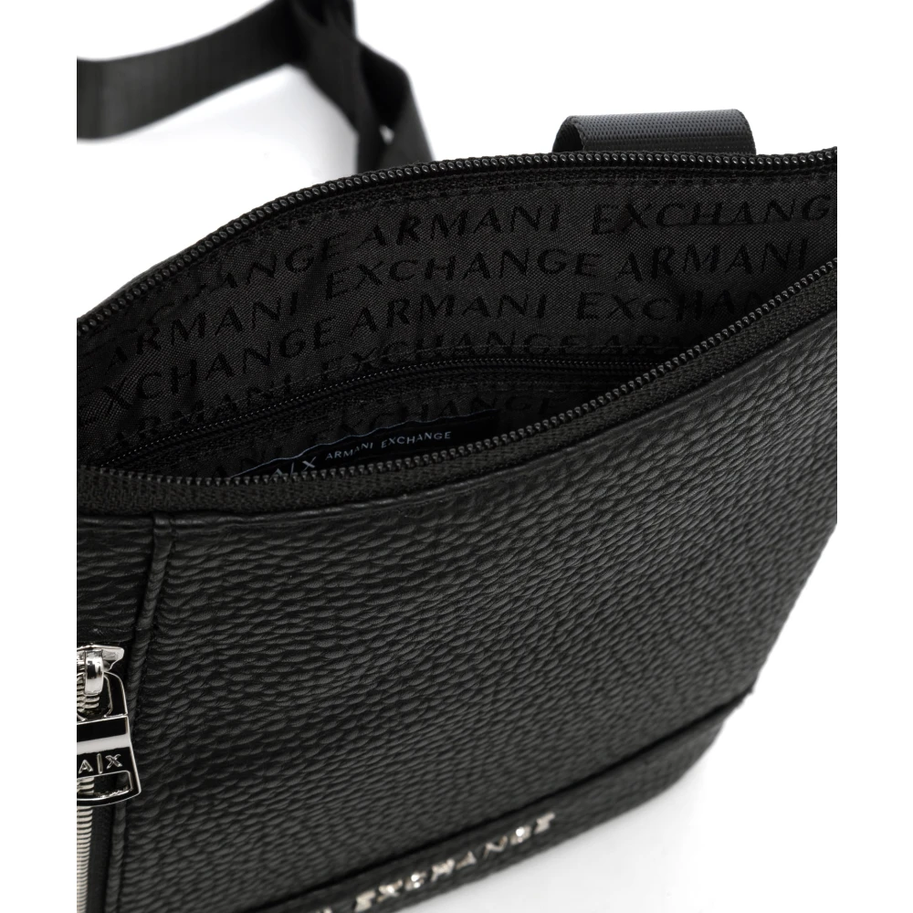 Armani Exchange Stijlvolle Crossbody Tas met Ritssluiting Black Heren