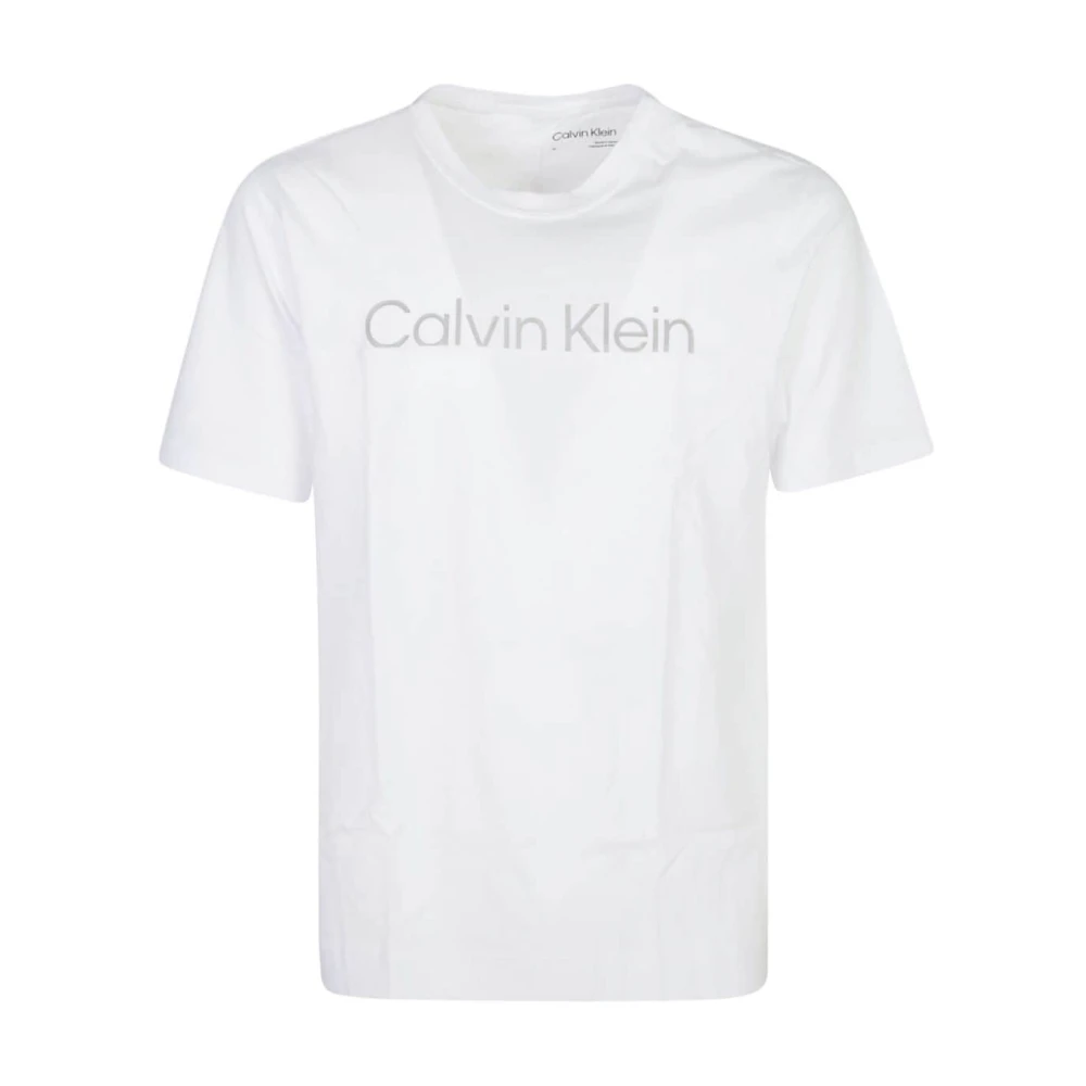 Calvin Klein Sportiga Vita T-shirts och Polos White, Herr