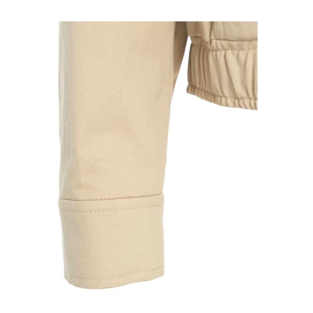 closed Beige Bomberjack met Ritssluiting Beige Dames