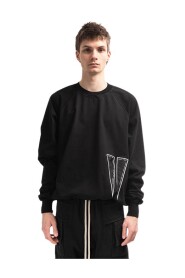 Bluza męska Rick Owens DRKSHDW Baseball T DU02B4271 RIGEH1 Czarny