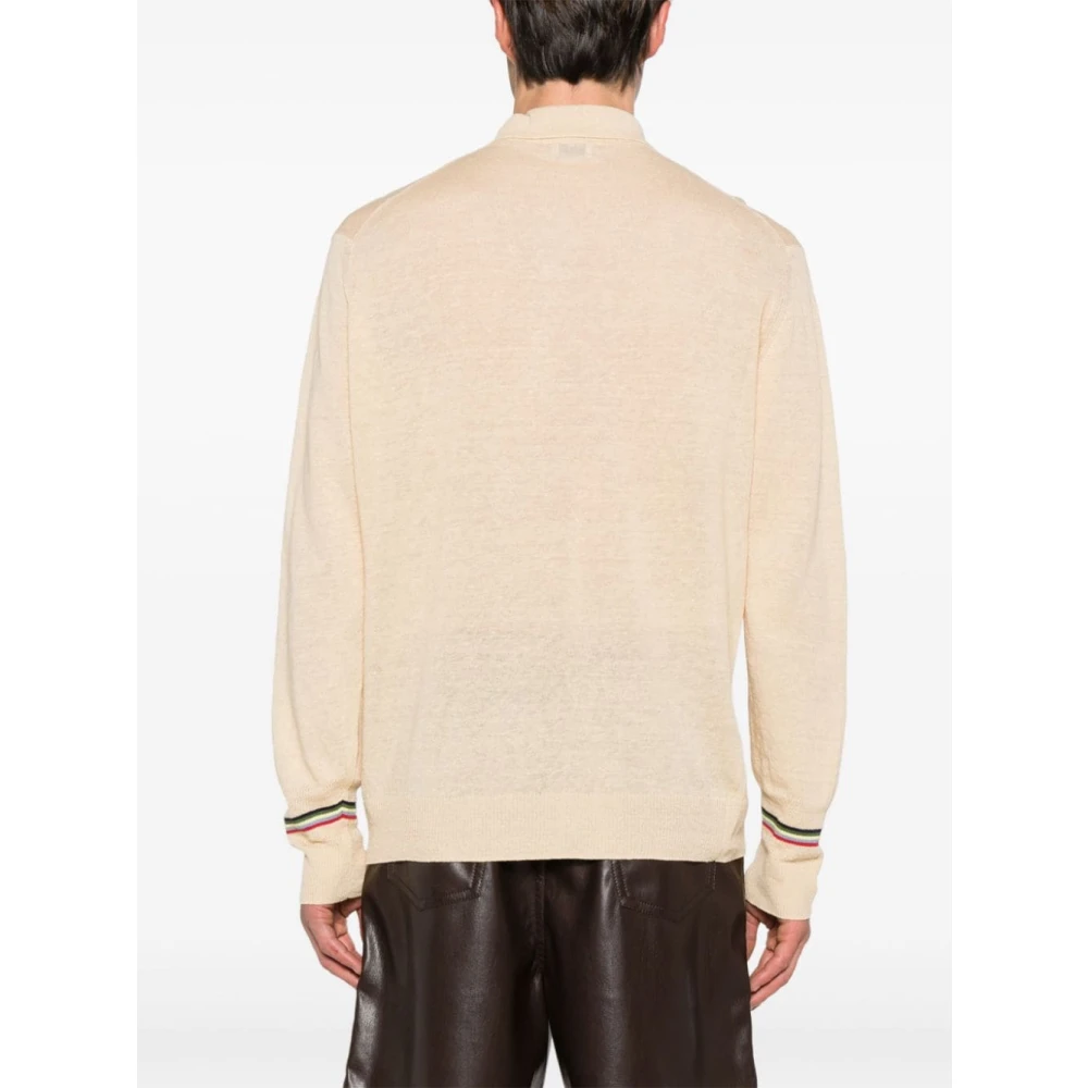 ETRO Beige T-shirts en Polos met Pegaso Symbool Beige Heren