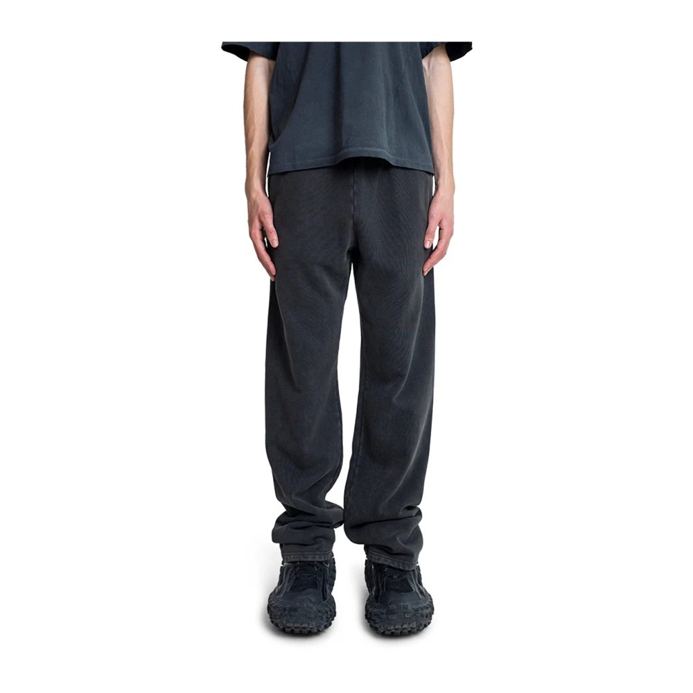 Entire Studios Zwart Gewassen Straight-Leg Sweatpants Black Heren