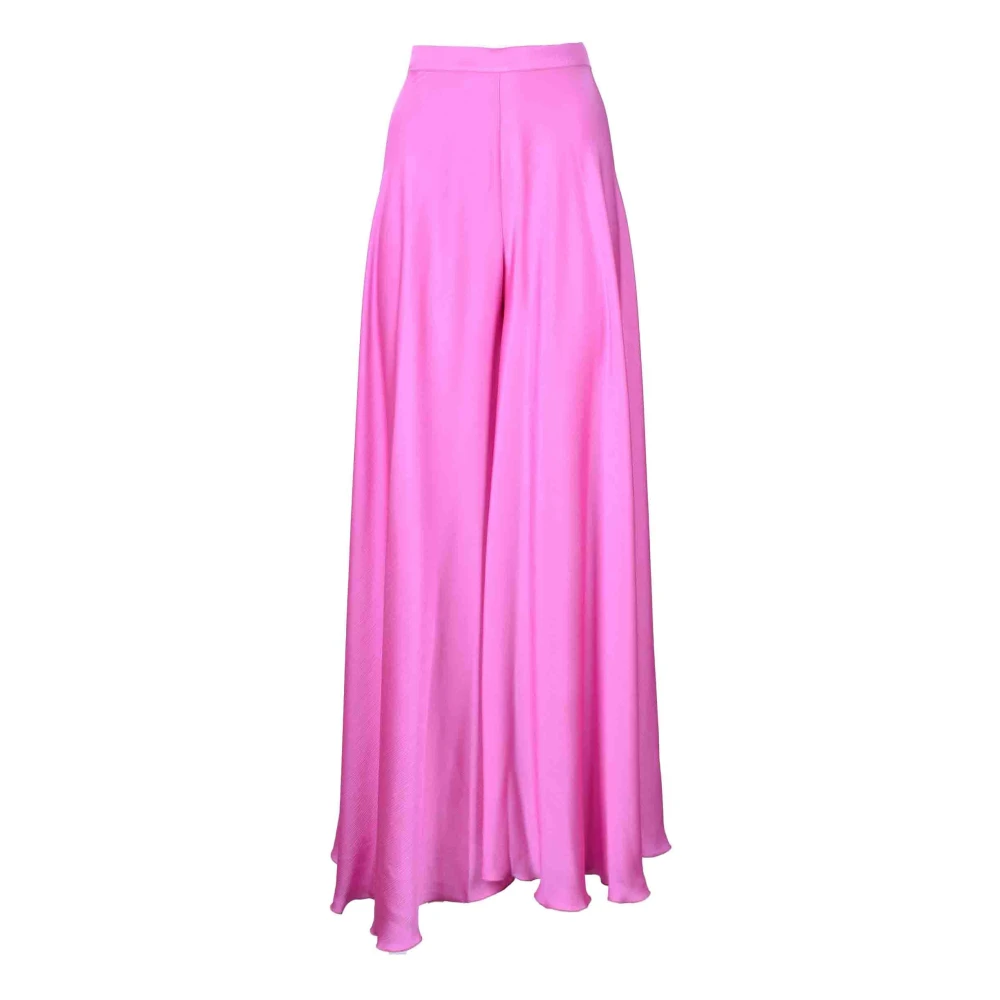 Hanita Polyester Stijlvolle Broek Pink Dames