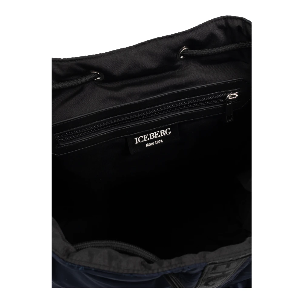 Iceberg Rugzak met logo Blue Heren