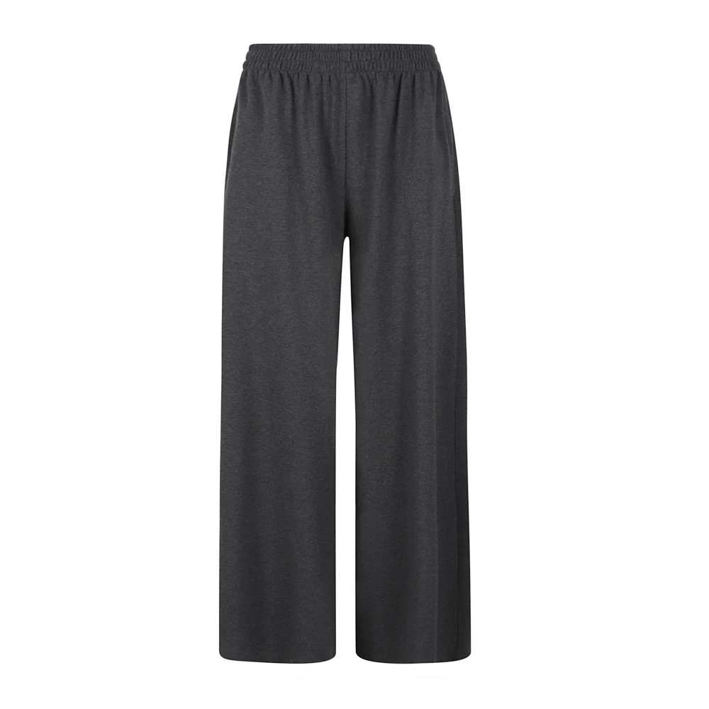 Norma Kamali Grijze Katoen Spandex Broek Gray Dames