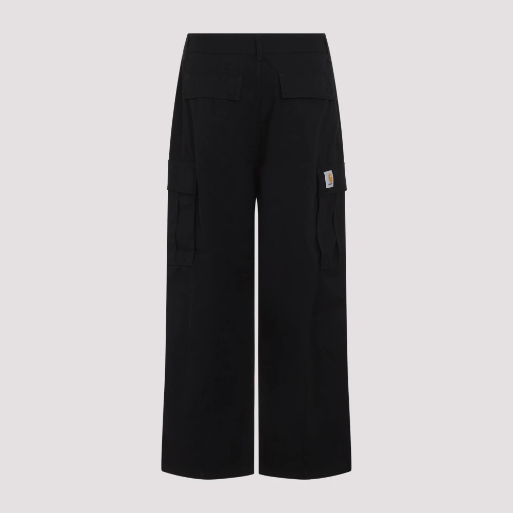 Carhartt WIP Zwarte Broek Comfortabele Stijl Black Heren