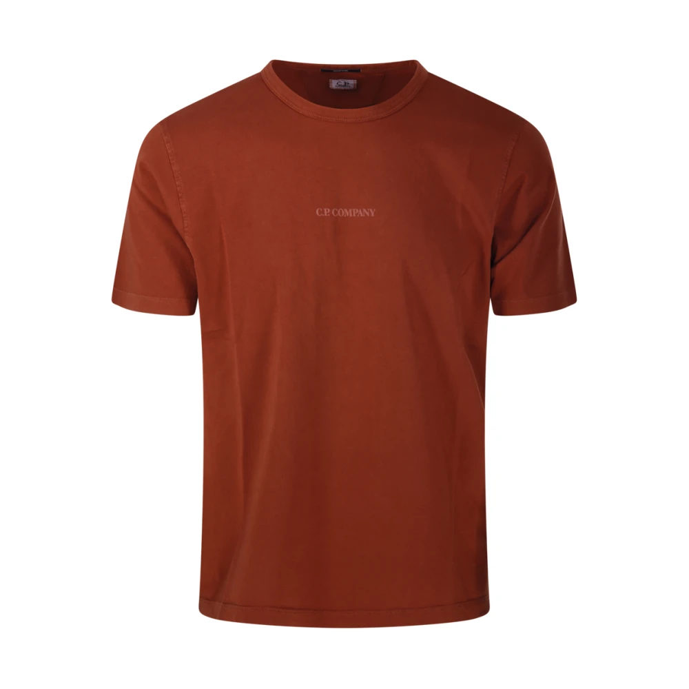 C.P. Company Sable Logo T-Shirt Red Heren