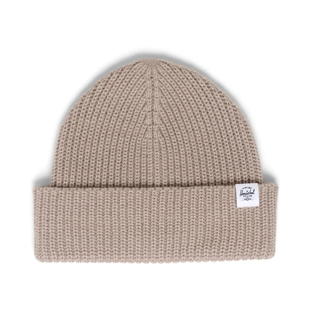 Herschel Beige Katoen Watch Cap Beanie Beige Heren