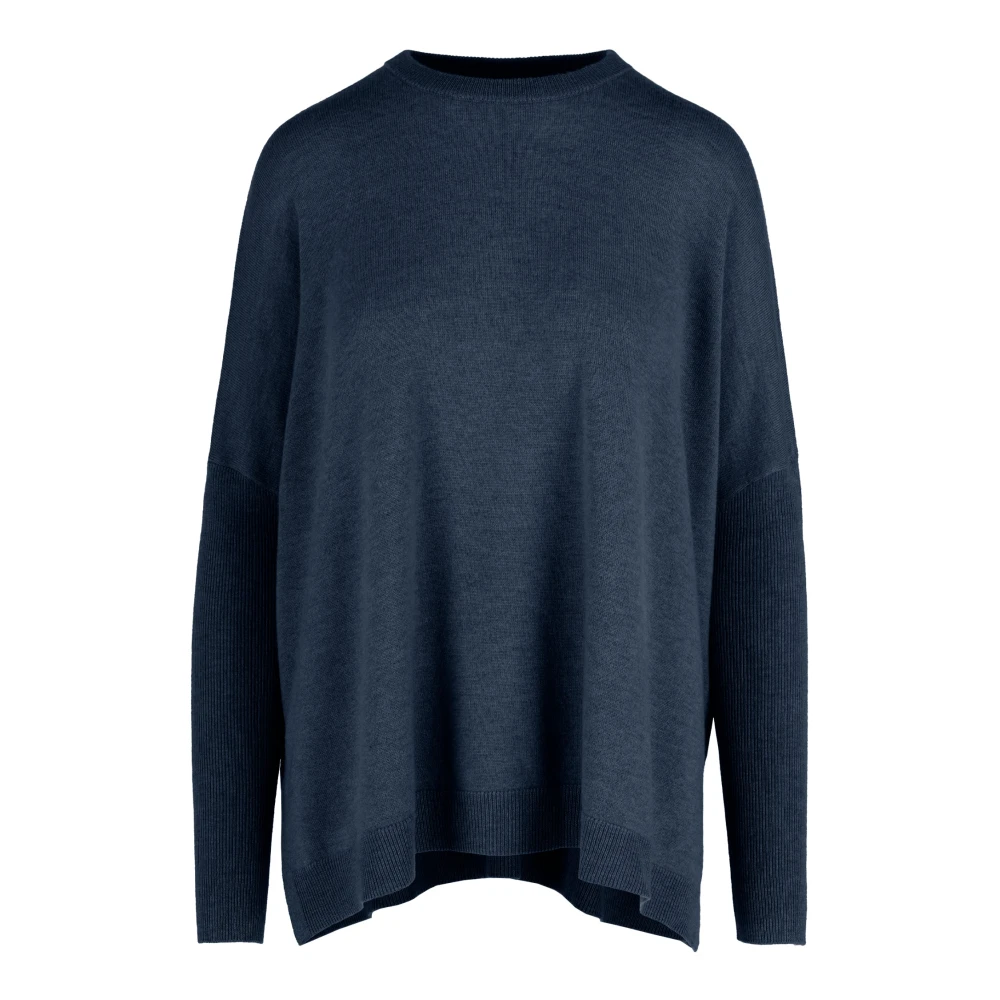 Bomboogie Mujer Azul - Suéter Oversized De Lana Merino - Knitwear - S
