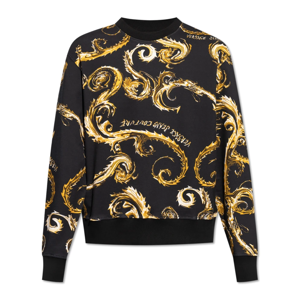 Versace Jeans Couture Sweatshirt med tryck Multicolor, Herr