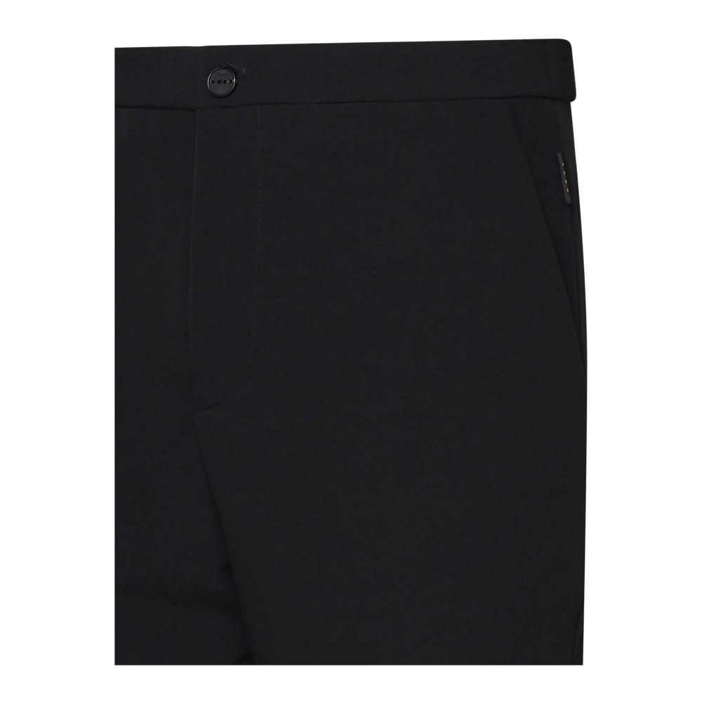 Hevo Donkerbruine katoenblend broek Brown Heren