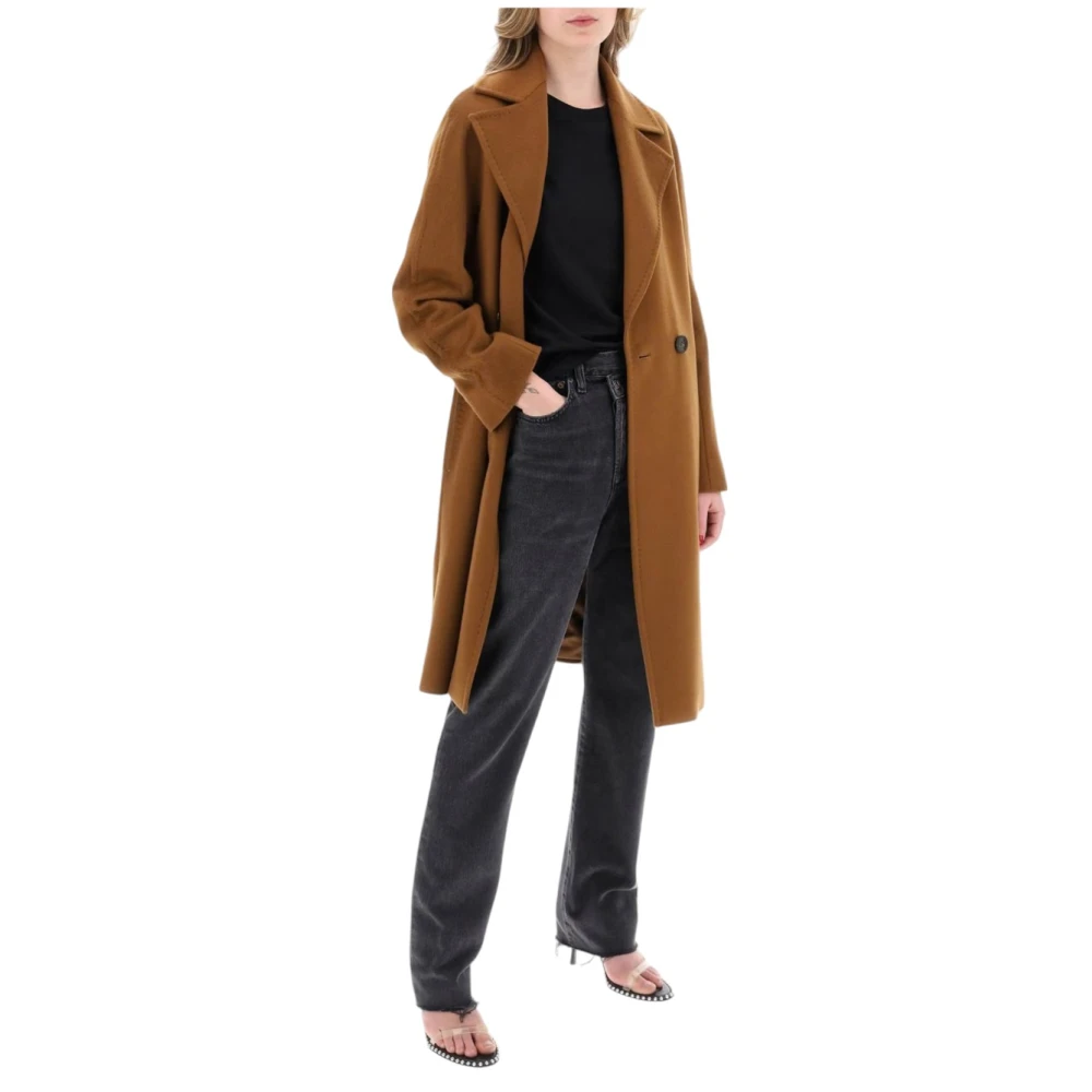Max Mara Studio Stijlvolle wollen jas Brown Dames