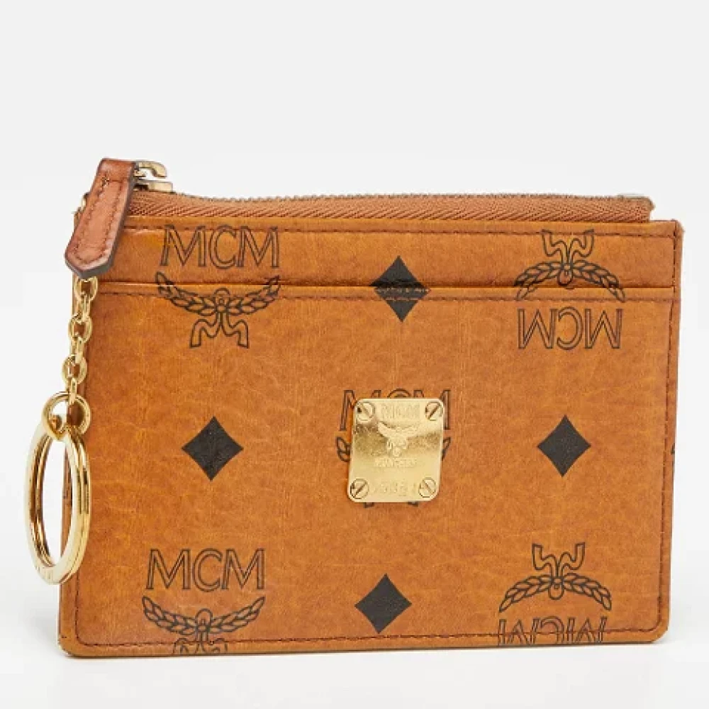 MCM Pre-owned Coated canvas wallets Brown Dames