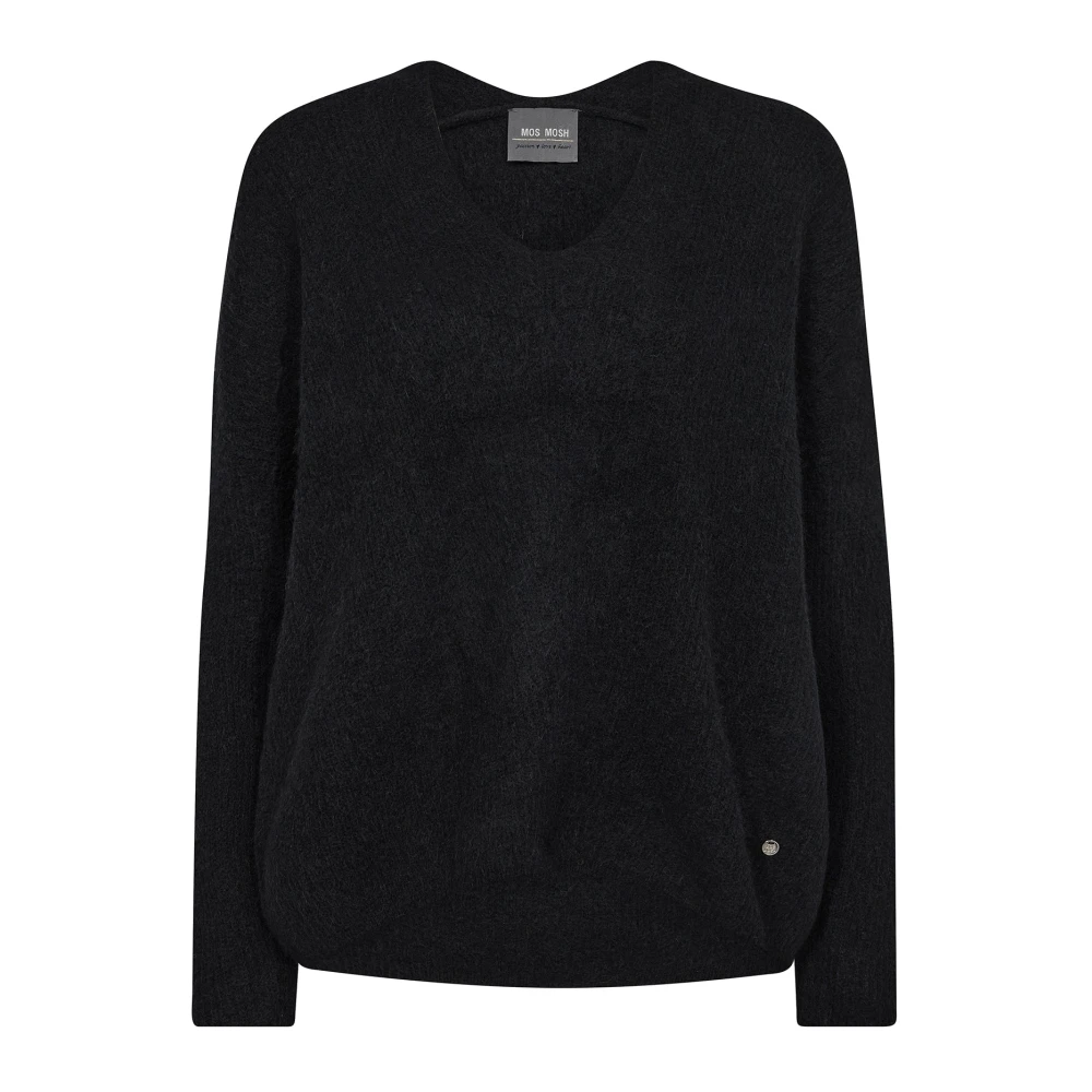 Mos Mosh - Mmthora V-Ausschnitt Strickpullover - Knitwear - Herren - Schwarzk - S - Bild 7