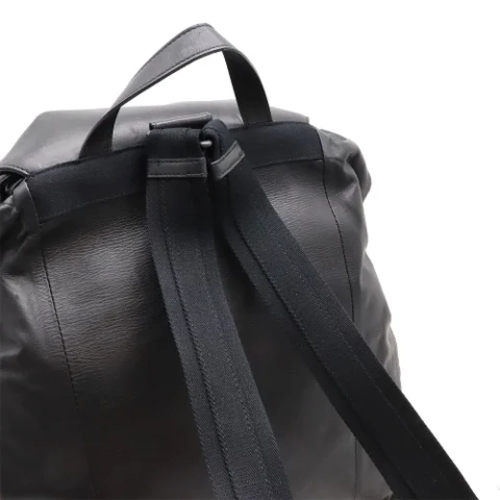 Bottega Veneta Vintage Pre-owned Leather backpacks Black Dames
