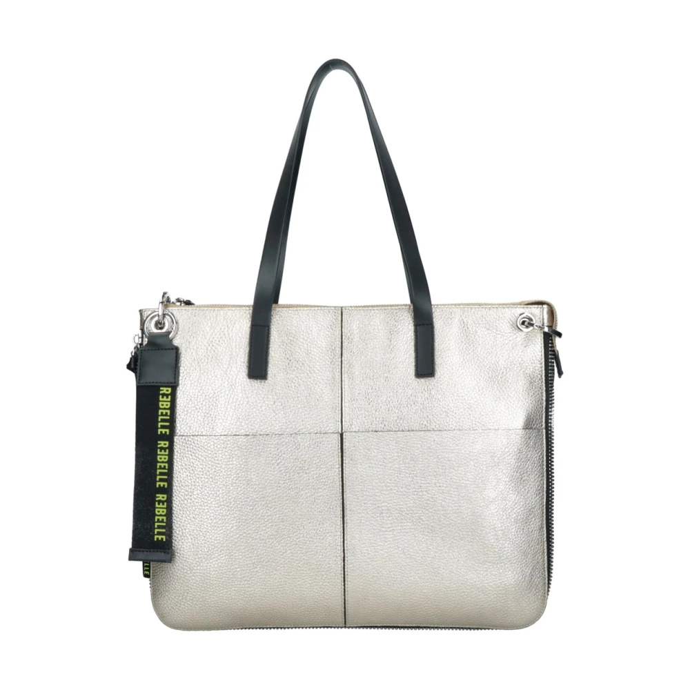 Rebelle Gouden Leren Shopper Tas Cassandra Beige Dames