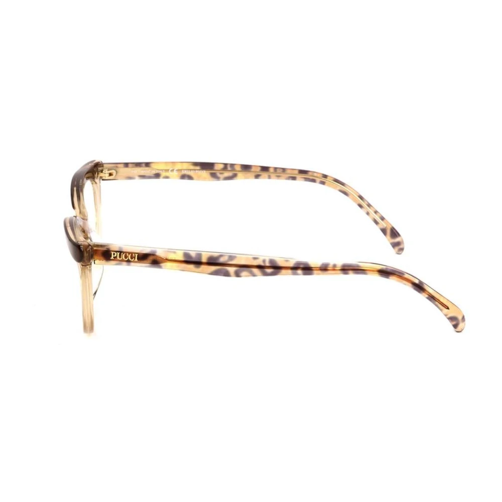 EMILIO PUCCI Bruin Plastic Frame Stijlvolle Bril Brown Dames