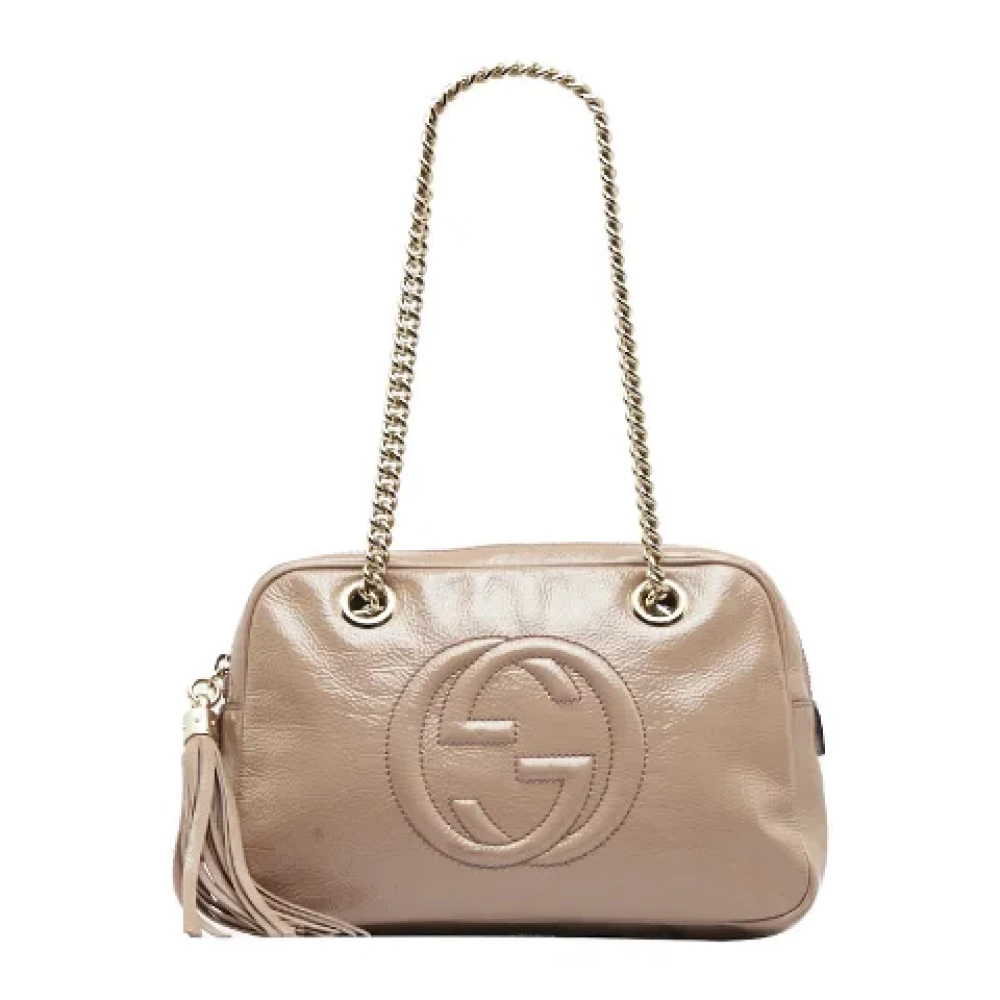 Gucci Vintage Pre-owned Leather gucci-bags Roze Dames