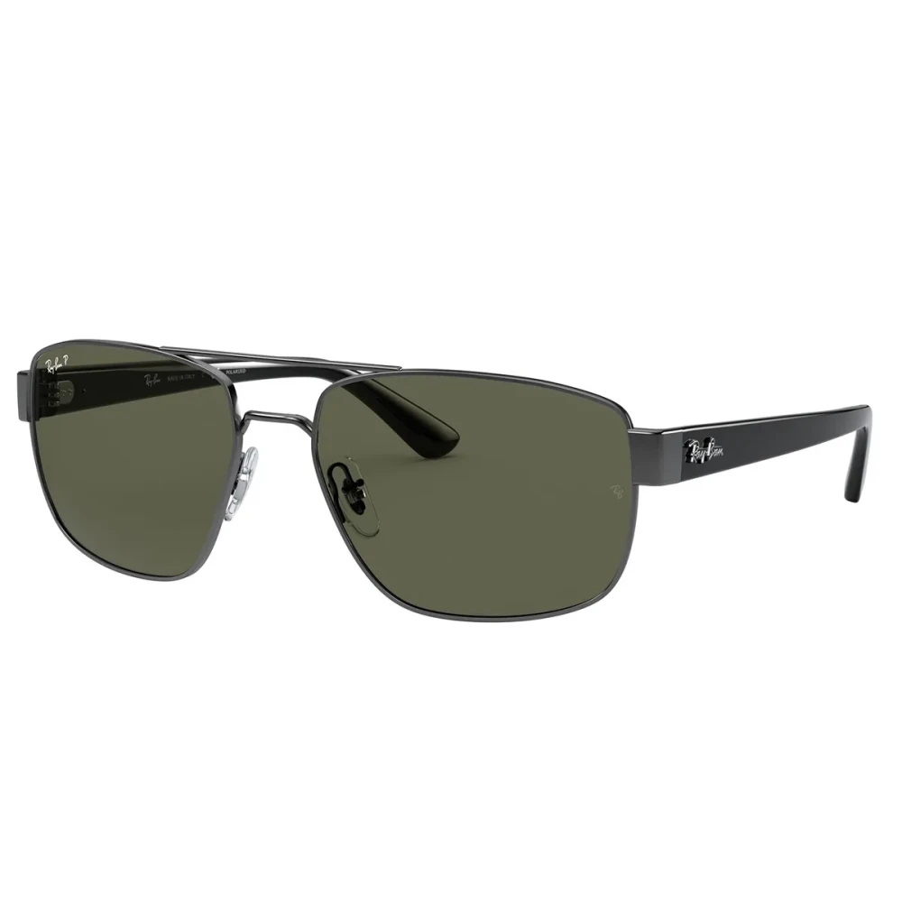 Ray-Ban Unisex Gray Metal Frame Polarized Sunglasses Rb3663