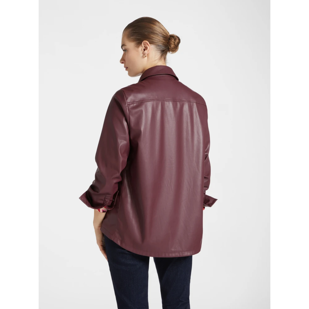 Elena Mirò Oversized overhemdblouse Red Dames
