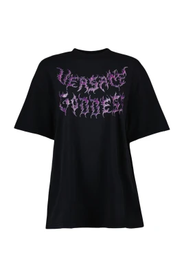 Gudinna Tryck Oversized Kortärmad T-shirt