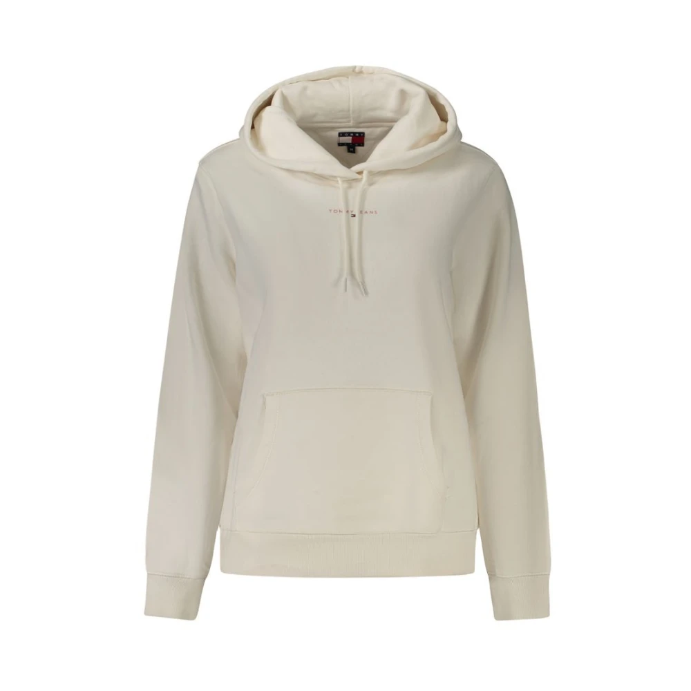 Tommy Hilfiger Women's White Cotton Sweater Hoodie