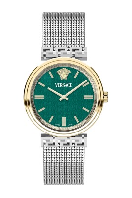 cadran-vert-montre-analogique-en-acier-inoxydable