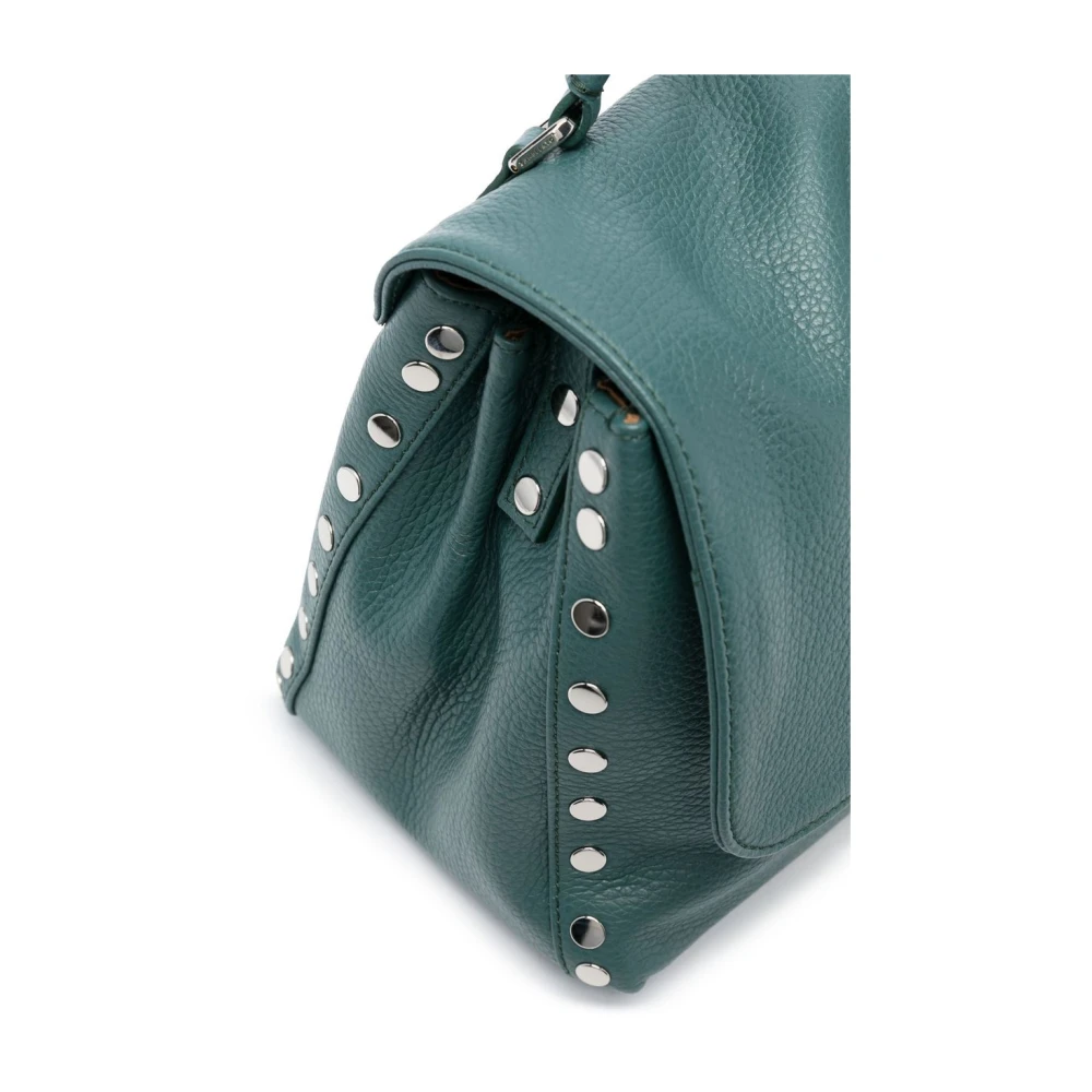 Zanellato Bosgroene Stud Handtas Green Dames