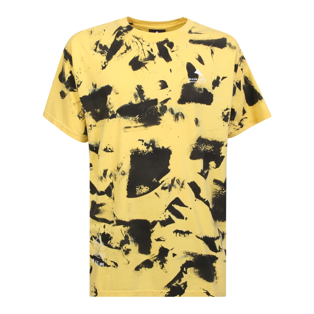 Mauna Kea Logo Print T-Shirt Geel Yellow Heren