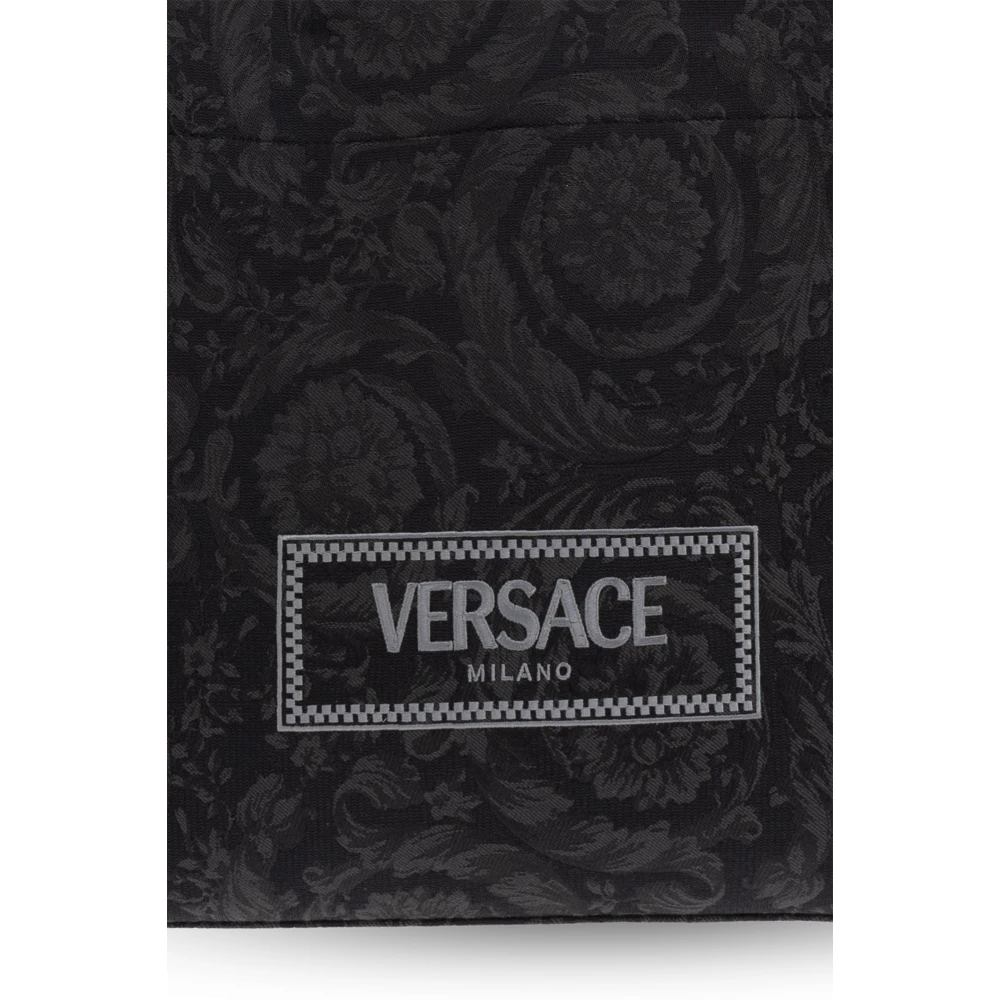 Versace Athena Grote shopper tas Black Unisex