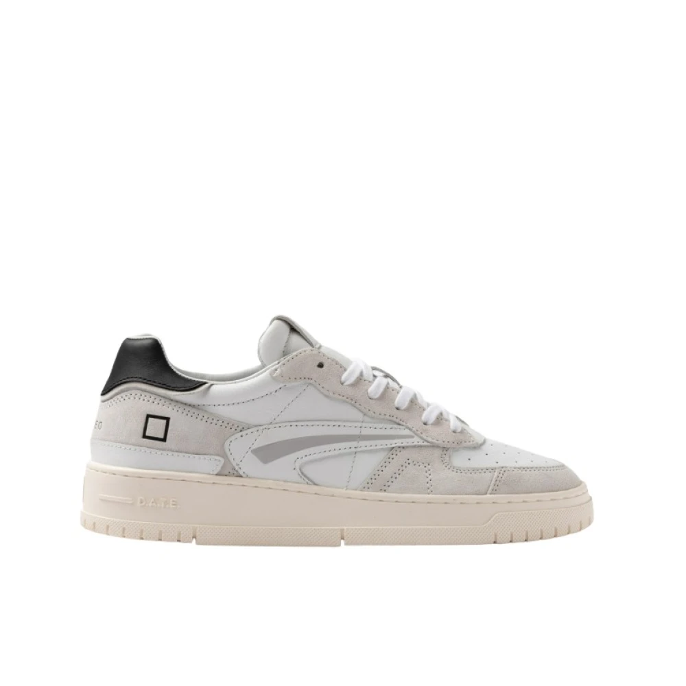 D.a.t.e. Men's White Low Trainers