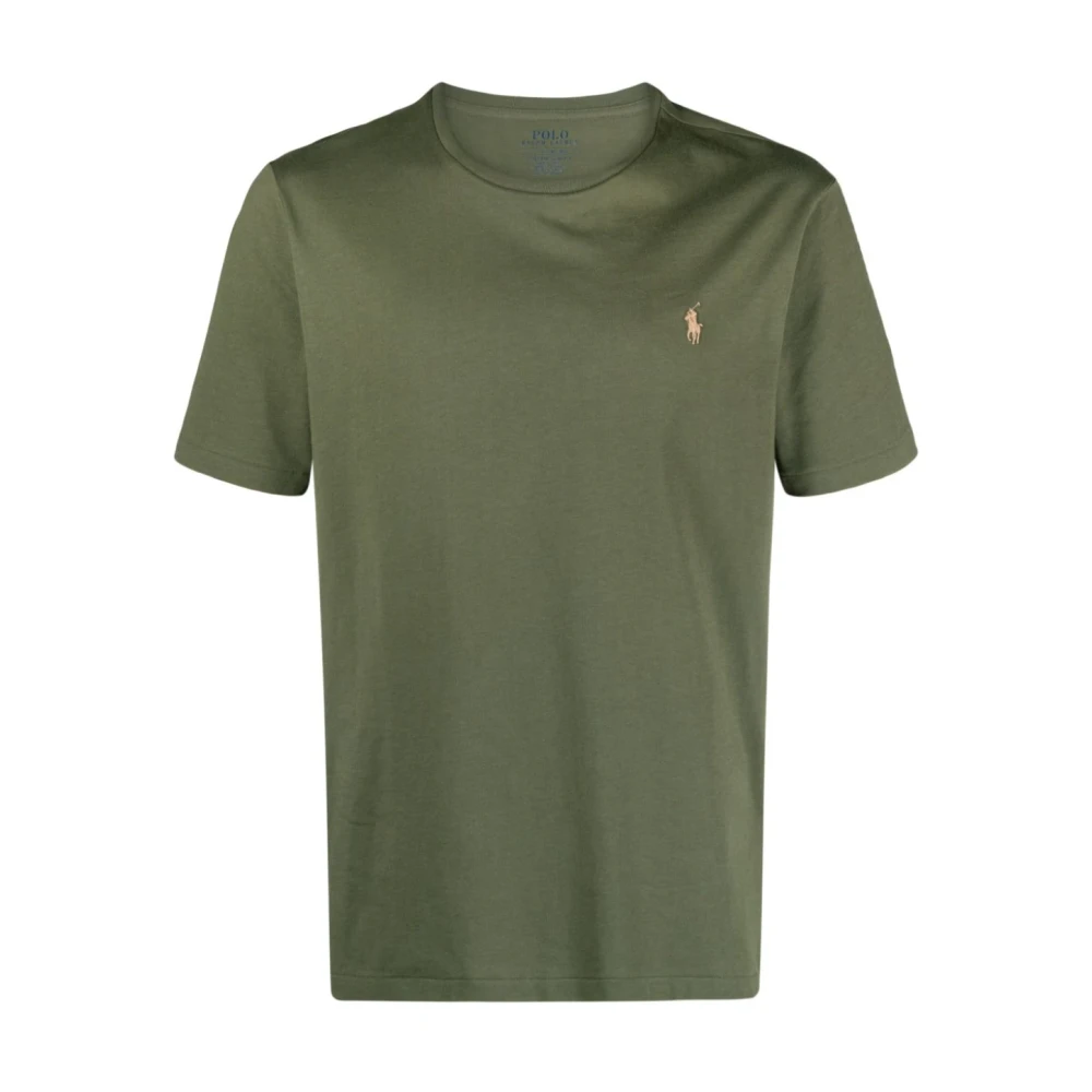 Polo Ralph Lauren Groene Crewneck T-shirt met Geborduurde Pony Green Heren
