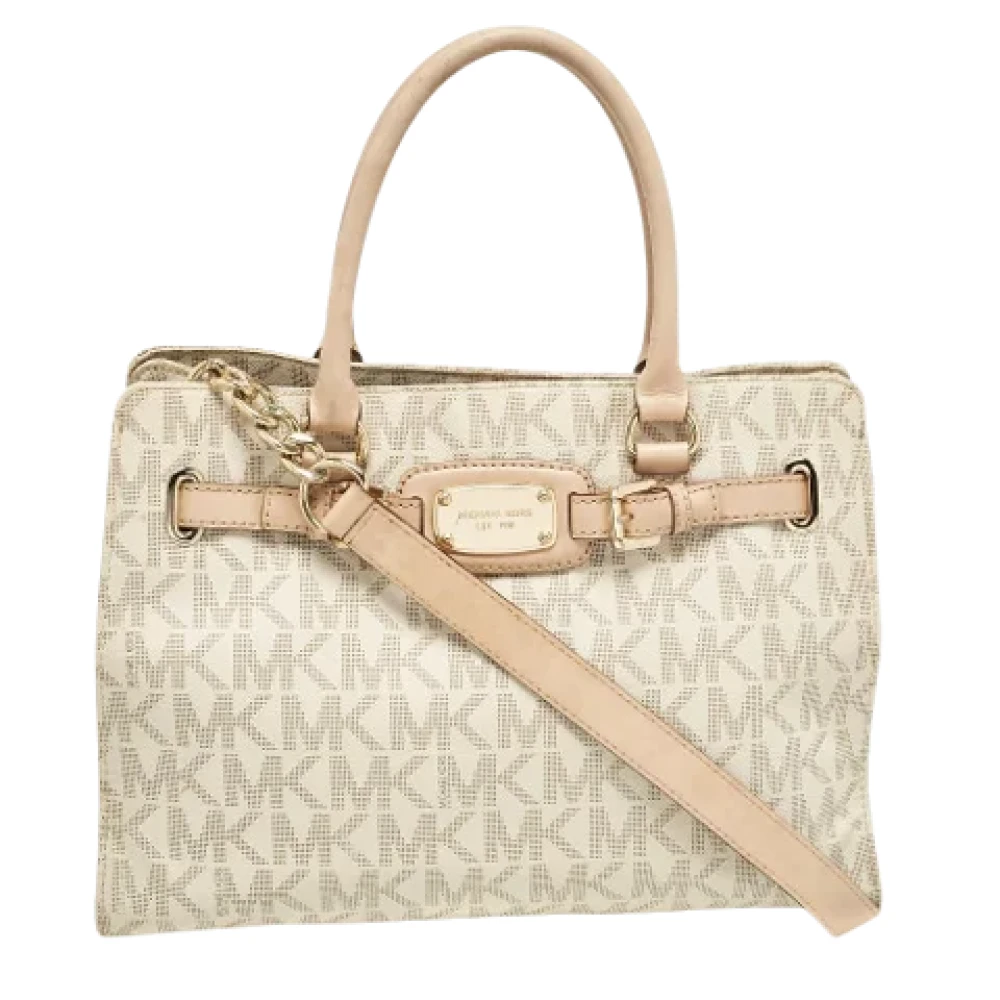 Michael Kors Pre-owned Leather totes Beige Dames