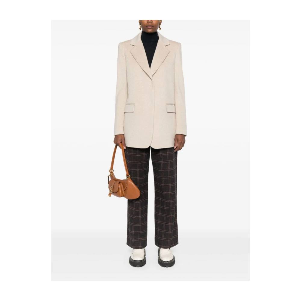 Federica Tosi Stijlvolle Jas Cappotto 03 Beige Dames