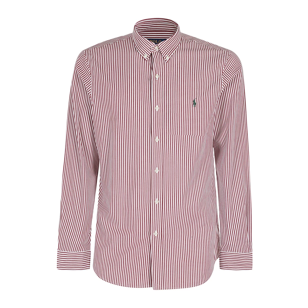 Polo Ralph Lauren Stretch Poplin Overhemd Red Heren
