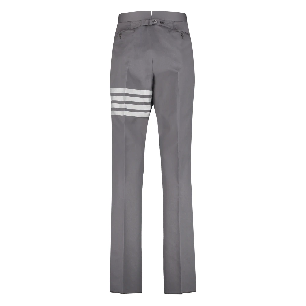 Thom Browne Op maat gemaakte broek met driekleurig detail Gray Heren