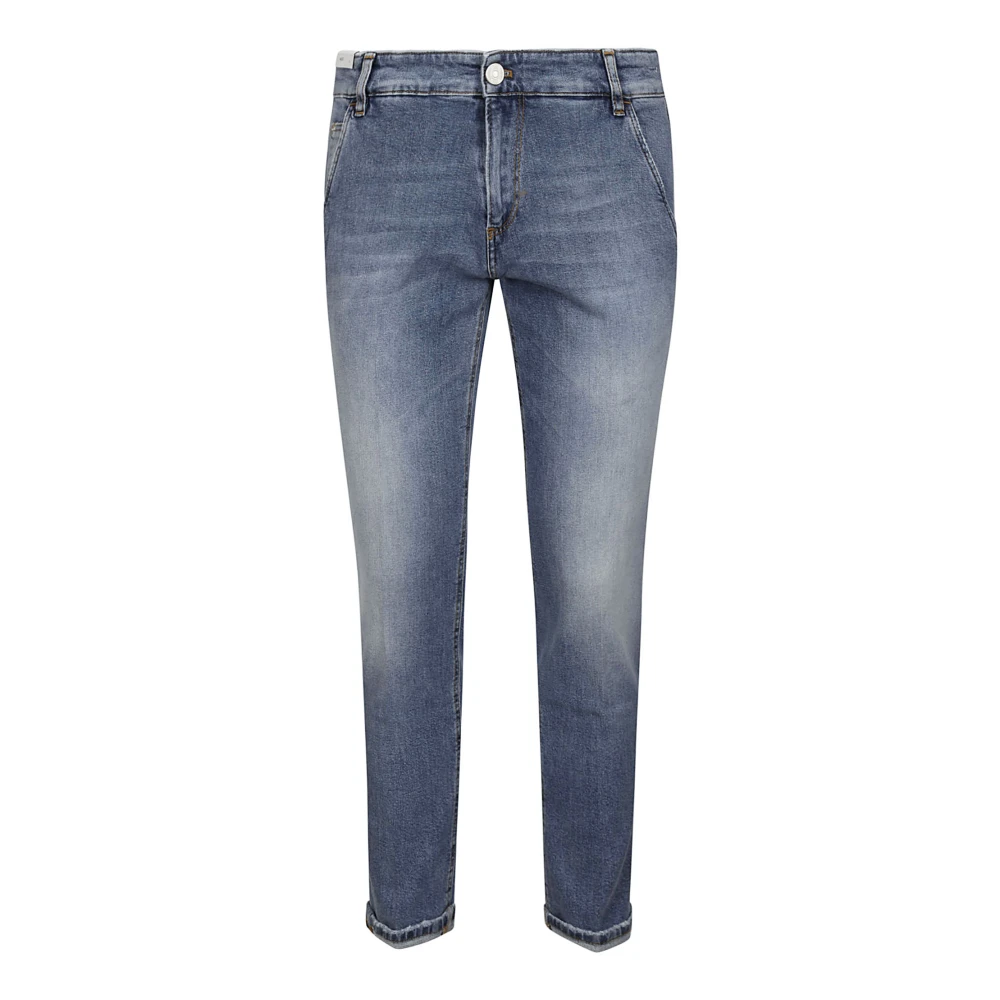 PT Torino Indie Slim Fit Jeans van Katoenmix Blue Heren