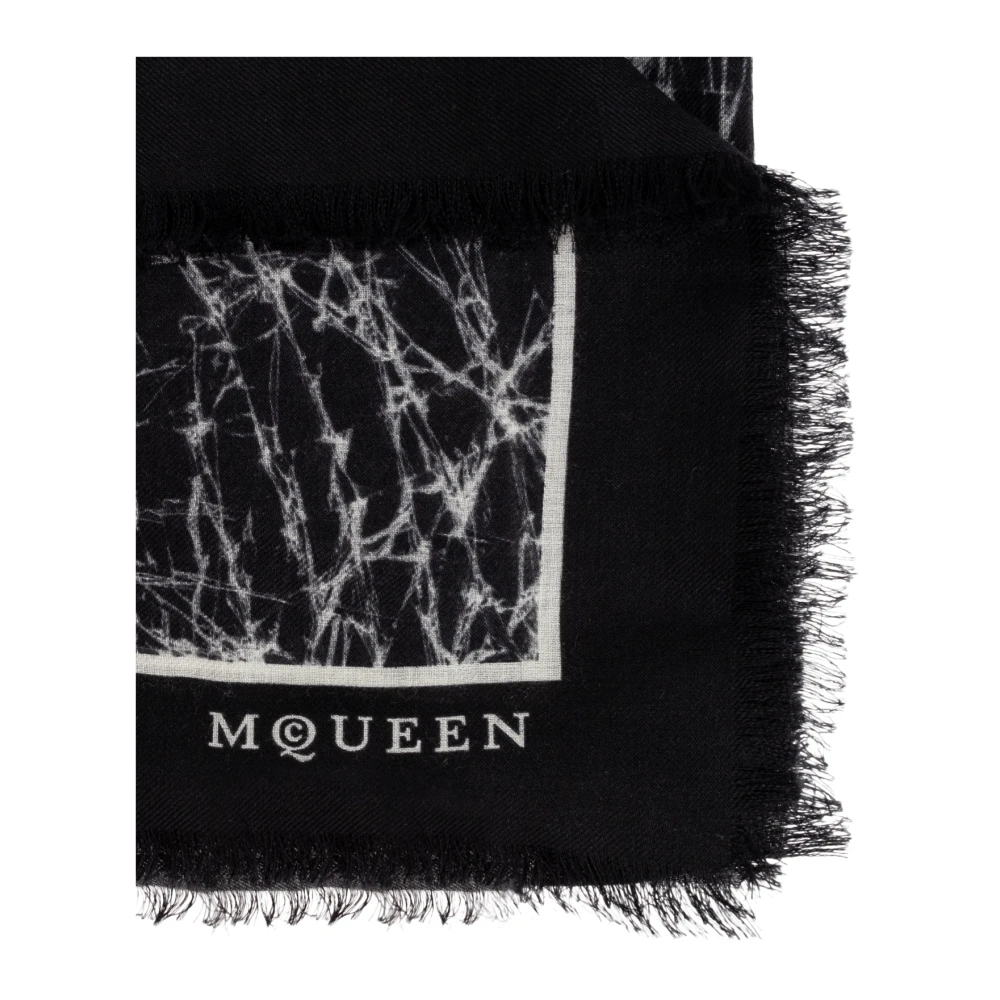alexander mcqueen Wollen sjaal Black Dames