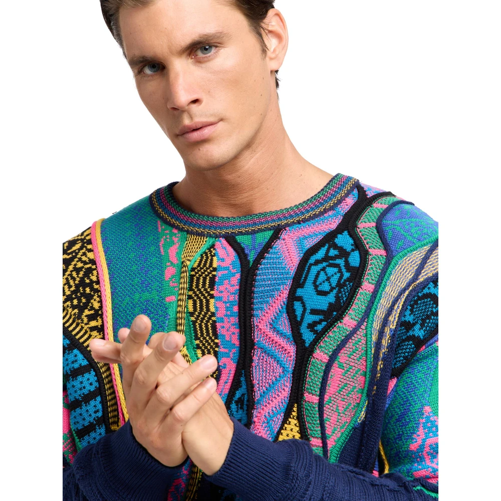 carlo colucci Tijdloze Gebreide Trui Multicolor Heren