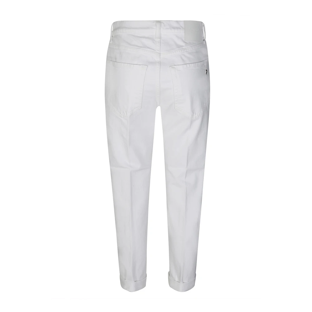Dondup Klassieke Denim Straight Jeans White Dames
