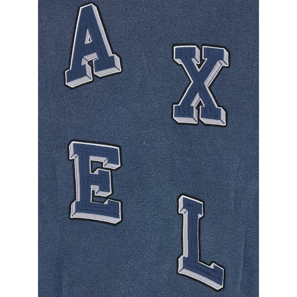 Axel Arigato Geborduurde Sweater Blue Heren