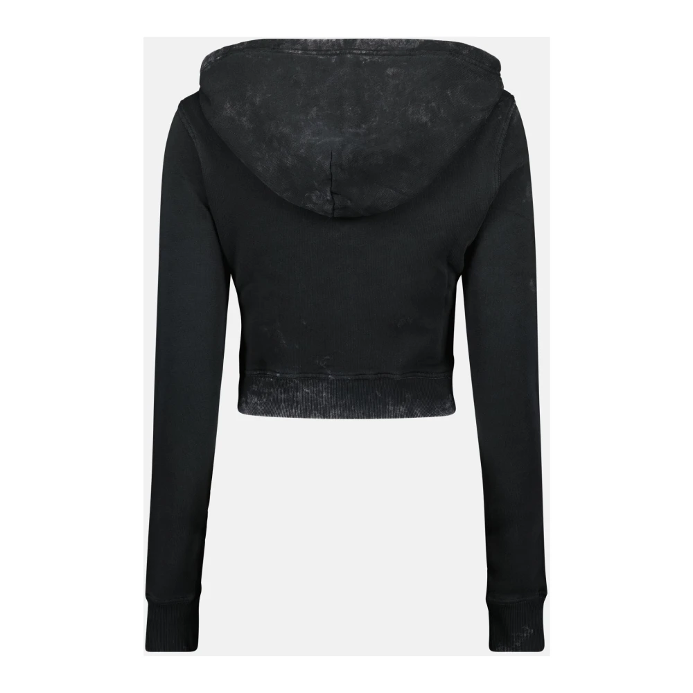 Diesel Slimmy Hoodie Zwart Biologisch Katoen Black Dames
